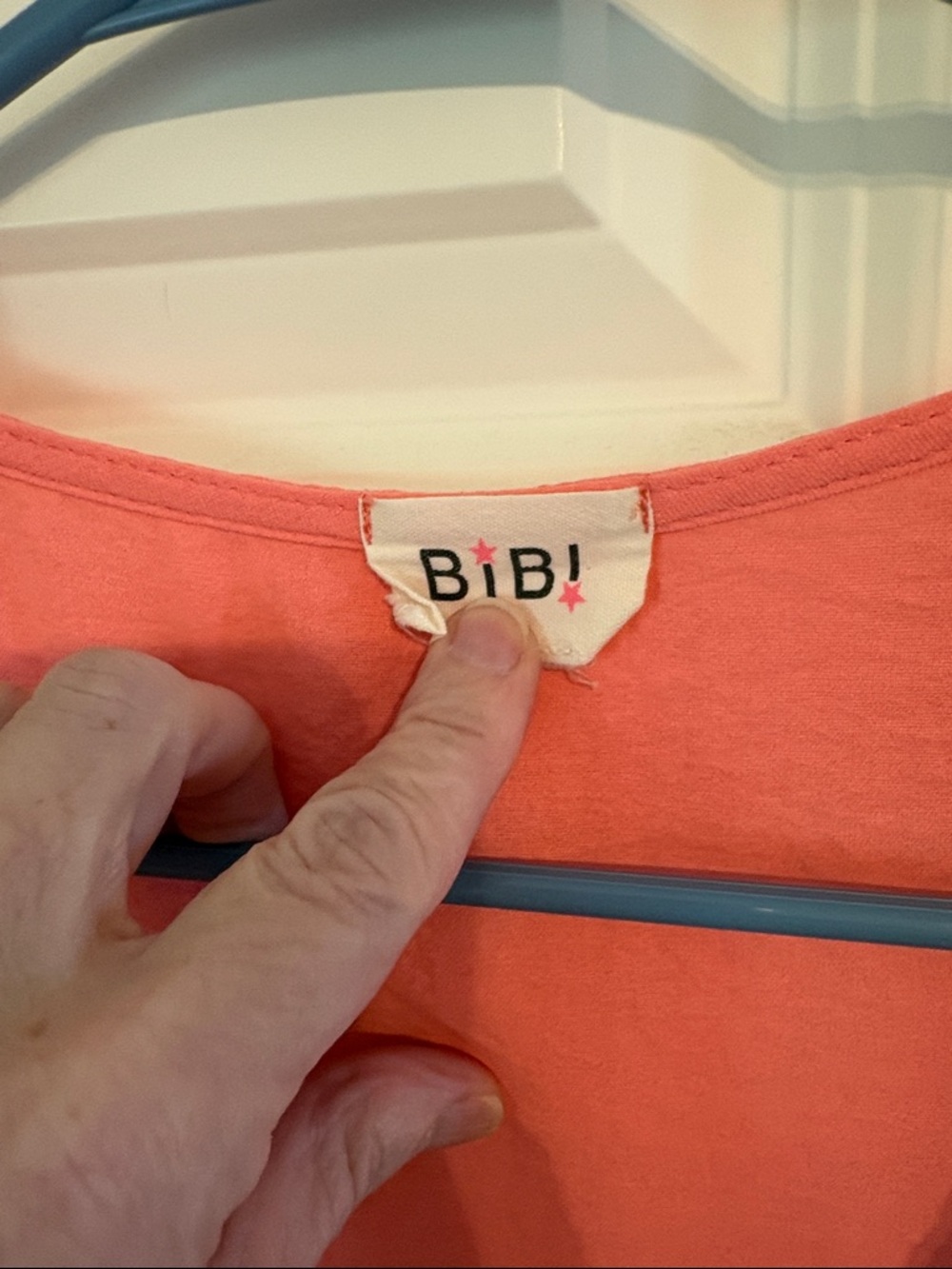 Bibi Colorblock V-Neck Women's Top in Coral, Lavender & Mint - XL - Picture 3 of 6